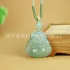 Colgante de Aventurina Natural en Color Agua Clara, Colgante de Aventurina Clara Guanyin Buda, Collar de Jade, Cadena para Clavícula