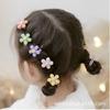 Banda para el cabello con cuerda torcida pequeña de estilo coreano, trenza para niños, banda de goma para el cabello, hebilla cuadrada de color caramelo para bebé, accesorios de cuerda para la cabeza