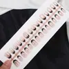 Nuevas Puntas de Uñas Portátiles Estilo Verano, Arte de Uñas Colorido de Alto Grado Estilo Francés, Estilo Dulce, Suave y Lujoso, 30 Piezas en Stock