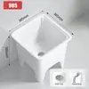 Nuevo Modelo Lavabo Mopa Balcón Cerámica Cubeta Mopa Piso Baño De Pie Hogar Cubeta Mopa
