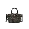 Bolso de Diseñador de Nicho 2026 Modelo Nuevo Bolso de Hombro Cuadriculado Diario para Mujer, Alto Valor Estético, Bolso Tote Pequeño Cruzado con Lentejuelas