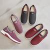 2025 Nuevos Zapatos Slip-on para Caminar para Mujer Fondo Grueso Moda Casual Deportes Zapatos de Talla Grande Zapatos para Mujeres de Mediana Edad y Adultas Mayores