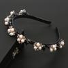 2021 Nueva Ola Diadema de Perlas para Mujer Verano Lavar la Cara Cabello Corto Artefacto para Cabello Roto Horquilla Clip Diadema Perezosa Accesorios para el Cabello