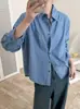 Nova Coleção Outono Estilo Retrô Bordado com Desenho de Linha 3D Camisa de Algodão Feminina Solta Casual Versátil Manga Longa Cardigan Atacado
