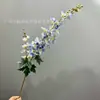Sensação Realista Grande Delfínio Flor Artificial Branca de Alta Qualidade Casamento Jacinto Paisagismo Exportação Flor Falsa