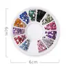 Suprimentos para Nail Art Caixa com 12 Compartimentos Decorações Strass Pérolas Strass Prateados de Fundo Plano Atacado