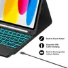 Adecuado para iPad Tablet Pro11 Funda Protectora Air7 con Teclado Bluetooth Táctil Ranura para Lápiz Décima Generación Funda de Cuero Th