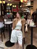 Camisa Sencilla de Manga Larga con Hombrera Estilo Old Money para Mujer Primavera y Otoño Diseño de Alta Gama Sentido Retro Temperamento Delgado Top Versátil