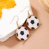 Brincos europeus e americanos retrô transfronteiriços Design criativo Moda Esportes Mundo Futebol Brincos Joias