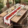 Novo Caminho de Mesa de Natal Transfronteiriço 2026 Toalha de Mesa Decorativa de Ano Novo Alta Estética Suprimentos de Decoração para Festa de Feriado Feito sob medida