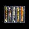Isca Biónica Multi-seção Luya Conjunto de Iscas Artificiais Grandes de 8 Seções Isca de Longo Alcance Bico de Galo Peixe Isca Dura Submersa Transfronteiriça