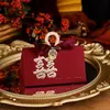 Caixa de Doces 2023 Nova Sacola de Doces de Caqui Caixa de Doces para Casamento Embalagem de Caixa de Presente de Alto Nível Caixa de Doces Suprimentos para Casamento