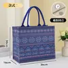 Bolso de Lona con Patrón de Xinjiang Bolso de Mano para Mujeres Trabajadoras Bolsa de Regalo Gran Capacidad Bolso de Lona Nuevo para Salir Bolsa de Compras Personalizada