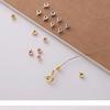 Plata de Ley S925 Alambre de Crimpado Alambre Cuentas de Posicionamiento Hebilla de Olla a Presión Accesorios de Fijación para Pulseras Bobina para Collar DIY Hebilla