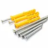 Kit Pequeno de Buchas de Expansão e Parafusos em Formato de Peixe Amarelo, Tubos de Expansão de Plástico, Buchas de Plástico, Buchas de Parede, Buchas de Expansão e Pregos Meigu