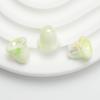 Pendientes de campana pequeña de dos colores con baño de color UV, hechos a mano, hechos a mano, hechos en casa, con agujero para colgar, cadena para teléfono móvil, accesorios de joyería con cuentas