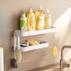 Estante para sazonar muebles, estante de almacenamiento de especias para pared sin taladro, estante de almacenamiento para pared