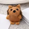 Fofo Desenho Animado Ouriço Pequeno Boneco de Pelúcia Pingente Chaveiro Mini Bolsa Pingente Boneco Pegador Brinquedo de Boneco