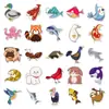 100 pegatinas originales de animales de dibujos animados de figuras de palo, lindas y pintadas a mano para cruzar fronteras, decorativas para tazas de agua, teléfonos móviles, computadoras