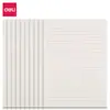 Caderno Deli Stationery 16K Linha Única Linha Dupla Grade Quadrada Grade de Arroz Papel para Escrever Cartas Caderno de Composição Livro de Rascunho para Estudo