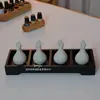Olla de Aceite Esencial para Spa Tailandés Salón de Belleza Cerámica Hoja Botella de Aceite Esencial Aromaterapia Mezcla Dispensación Bandeja de Spa Set