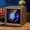 Cargador Vertical Individual para Relojes Mecánicos, Girador Automático de Relojes para Uso Doméstico, Cargador de Relojes Giratorio Silencioso