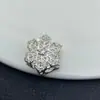 Caja Mágica de Diamantes Completos Hueca con Agujero Pasante de Copo de Nieve Grande que Conserva el Color Pulsera de Joyería de Cristal Accesorio DIY Cuentas