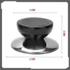 Asa universal para tapa de olla, acero inoxidable, resistente al calor, con una parte superior en forma de perla para levantarla fácilmente, adecuada para tapas de ollas de vidrio