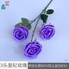 Flor de Seda Rosa Princesa de 3 Cabezas de Alta Gama Decoración de Jarrón para Sala de Estar en Casa Flor Falsa Exportación Venta al por Mayor Flor Artificial