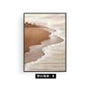 Pintura Decorativa para Sala de Estar com Cenário Tranquilo Pintura para Parede de Fundo de Sofá Pintura para Pendurar no Chão Textura Praia Costa Simples Murais de Entrada