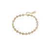 Pulsera de Moneda de Moda Yiluyin S925 Plata de Ley Chapada en Oro, Exquisita y Versátil, Elegante Joyería de Pulsera de Plata para el Día a Día