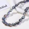 Pendientes de cuentas de vidrio multicorte irregulares de colores degradados AB, collar para mujer, pulsera, accesorios de joyería DIY, material
