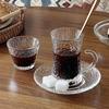 Xícara de Café de Vidro Turca Xícara de Chá Preto Árabe Exportação Europeia Copo de Água para Exportação Conjunto de Xícara e Pires Oriente Médio