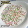 Decorações de Unhas Flor de Rosa Flores de Resina 3D Rosa Grandes e Pequenas Pérolas Misturadas Acessórios para Unhas Atacado