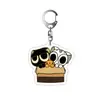 Crónicas de Batalla de Luo Xiaohei Merchandising de Anime Llavero Versión Q Fengxi Luo Zhu Acrílico Doble Cara Encanto para Mochila