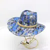 Chapéu de Palha Masculino de Verão para Pesca ao Ar Livre Aba Reta Sombreamento Protetor Solar Praia Litoral Chapéu Cowboy Ocidental Chapéu de Sol
