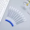 Recarga de bolígrafo de escritura de alta capacidad, bolígrafo de gel con punta de aguja transparente de 0.5 mm para exámenes estudiantiles, preguntas de práctica y uso de oficina