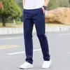 Pantalones Casuales para Hombre Primavera y Otoño Nuevo Estilo Elásticos Ajuste Delgado Negocios Tallas Grandes Moda Masculina Versátiles Elegantes Pantalones de Pierna Recta