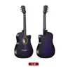 Fábrica de Origen Guitarra Guitarra Acústica Instrumento de Guitarra Guitarra Acústica de Madera de 38 pulgadas Mango de Fibra de Carbono Guitarra de Tilo