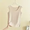 Nova Colete Quente Outono e Inverno Camisola Feminina Veludo Plus Espessado Camada Base Roupa Íntima Cor Sólida Confortável Top