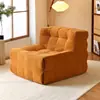 Sofá de Compresión al por Mayor Personalizado Waffle Corduroy de un Solo Color Esponja Completa Moldeado Paquete de Compresión Enrollado al Vacío Sofá de Compresión