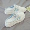 Moda Versátil Novo Verão Chinelos Casuais Femininos Atacado Sapatos Brancos com Aumento de Altura Confortáveis Versátil