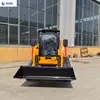 Exportado a Asia Central, el Minicargador Compacto de Orugas Ht75 Es un Cargador Multifuncional de Dirección en el Lugar