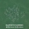 Accesorios separadores de silicona transparentes ultrafinos para pulseras DIY, espaciadores de cuentas invisibles anti-desgaste