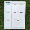 Tablero de mensajes con pegatina para refrigerador, tablero de pizarra, tablero de recordatorios de notas, pegatina magnética lateral, pizarra blanca magnética blanca, pegatina