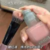 Nuevo Pincel de Maquillaje Portátil: Brocha para Rubor Pequeña en Forma de Escoba, Brocha Angulada para Difuminar, Brocha Portátil para Rubor en Crema, Contorno en Polvo