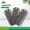 Fábrica de origem alta elasticidade preto furo aberto placa de espuma eva resistente a alta temperatura junta de esponja pe folha de material eva atacado
