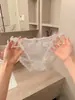 Dulces y delicadas~ Braguitas de encaje sexys para mujer, de talle bajo, puro deseo, con aros en las piernas, abertura alta, bragas triangulares transpirables para mujer.