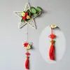 Colgante de pared de cinco estrellas colgante de pared simulado traje colgante de pared flor artificial de plástico cesta colgante decoración de pared interior pared interior decoración escolar Floricultura