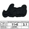 Ya bordado nuevo autoadhesivo negro bordado insignia tela pegatinas ropa chaqueta acolchada mochila agujero personalidad reparación subsidio decoración